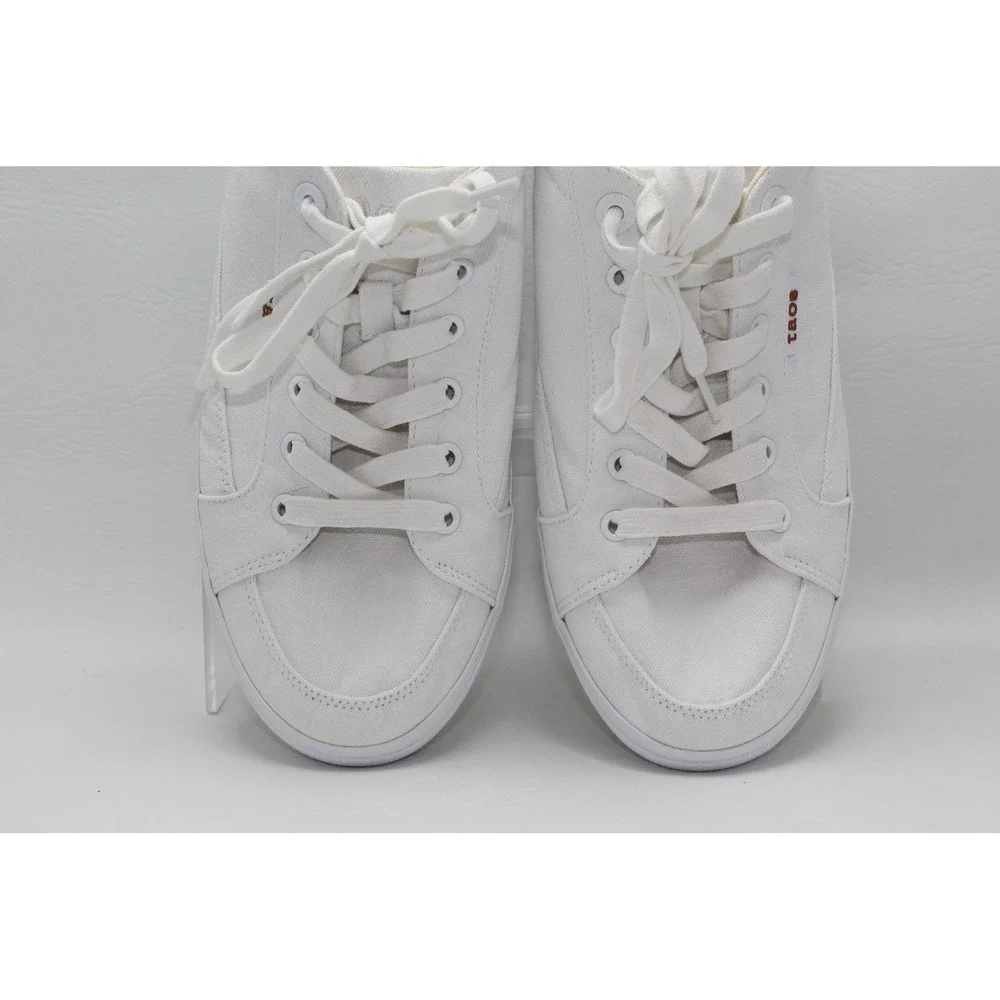 Taos Moc Star White Canvas Sneakers Mens 12 MST-13482A Low Top Lace Up Shoes